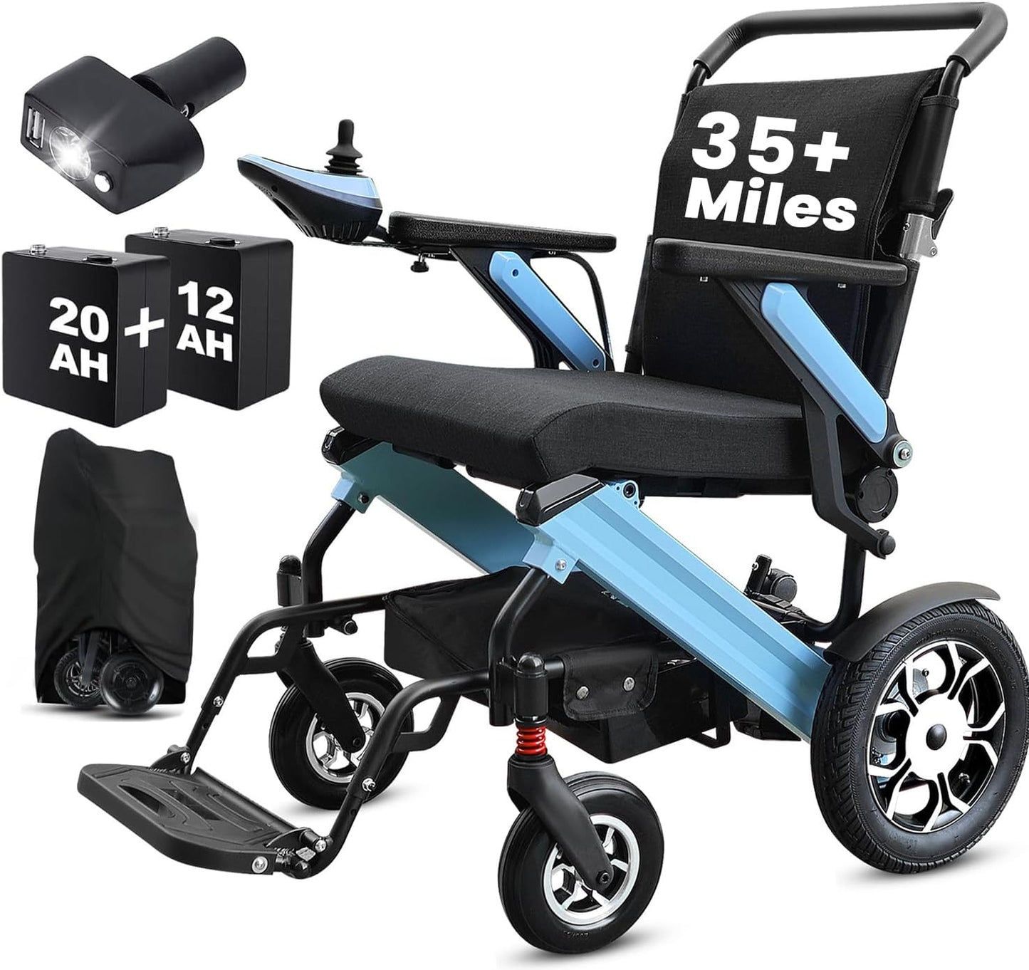 WEYRAL Electric Wheelchair Dual Battery (56 km) & 700W Power