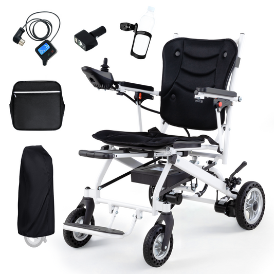 WEYRAL 25 Miles Electric Wheelchair, Dual Lithium Batteries