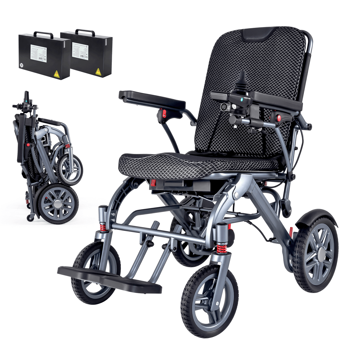 WEYRAL 48 KM Travel Electric Wheelchairs, 20.4 KG Motorized Wheelchair