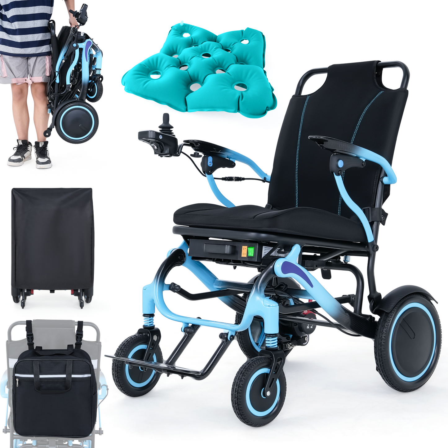 WEYRAL Lightweight Carbon Fiber Electric Wheelchair