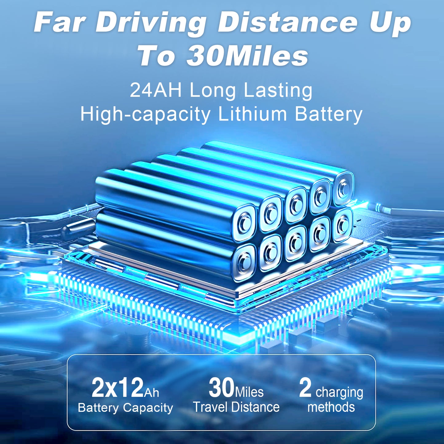 WEYRAL Portable Electric Wheelchair , 700W Motor & 48 KM Range