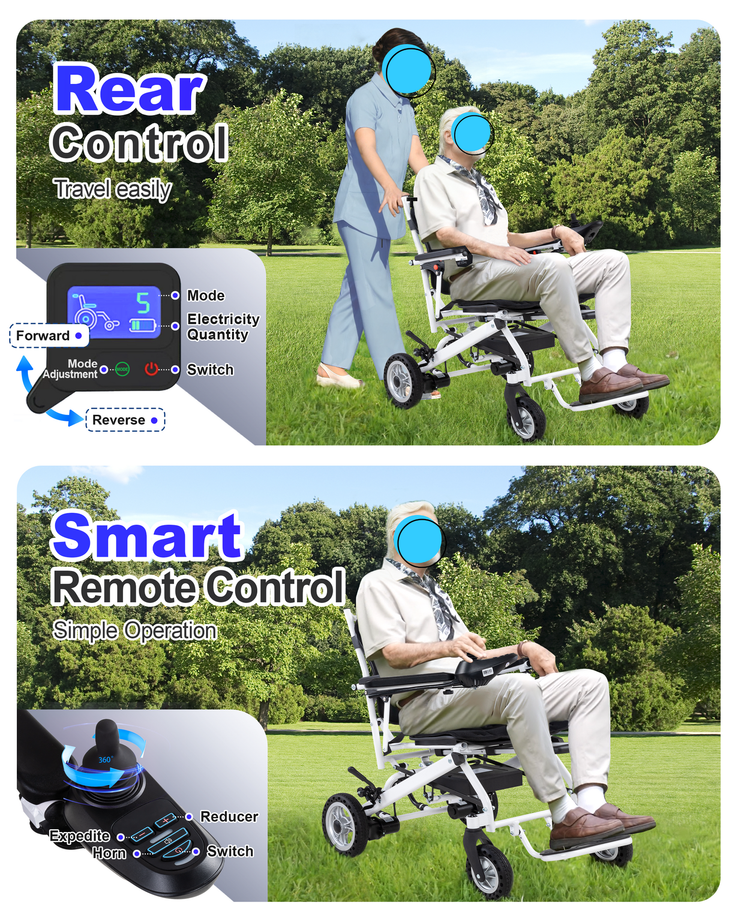 WEYRAL Lightweight Electric Wheelchair