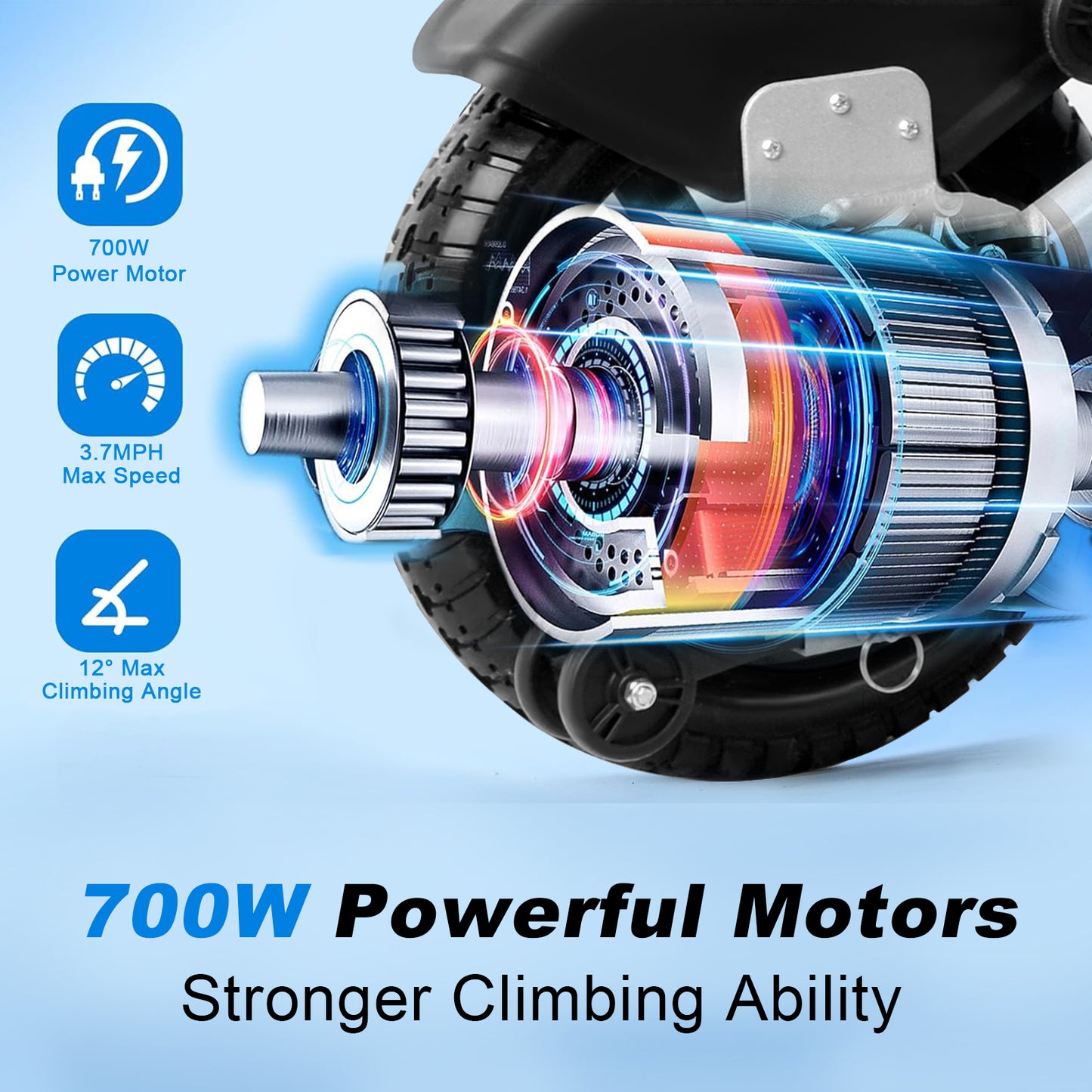 WEYRAL 48 KM Range Foldable Electric Wheelchair