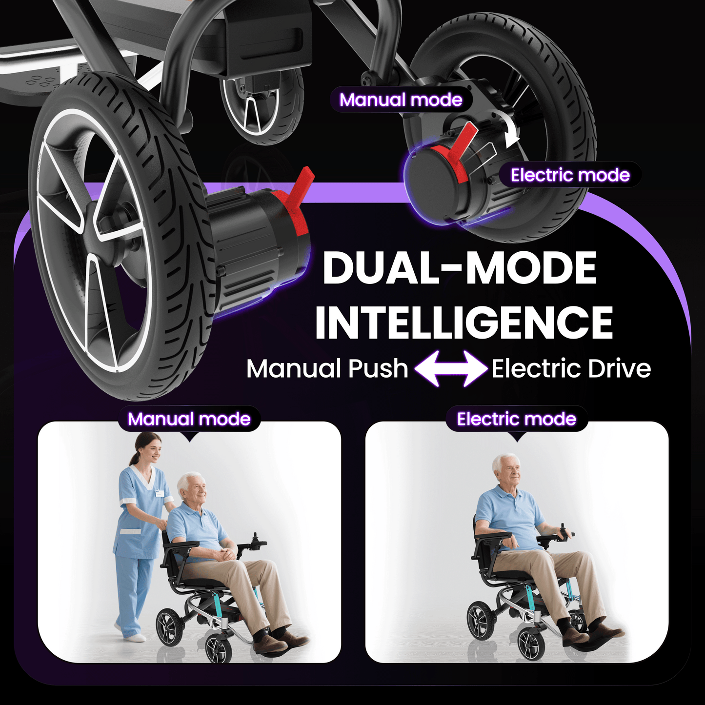 WEYRAL Ultra-Light Electric Wheelchair
