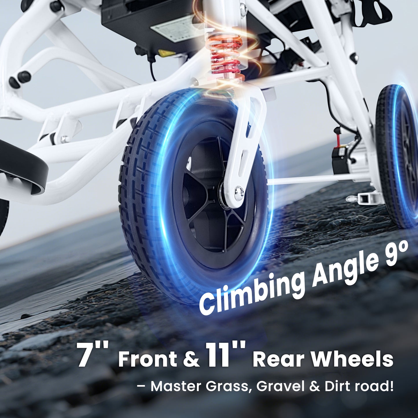 WEYRAL Ultra-Lightweight Foldable Electric Wheelchair – Long Range (48km)