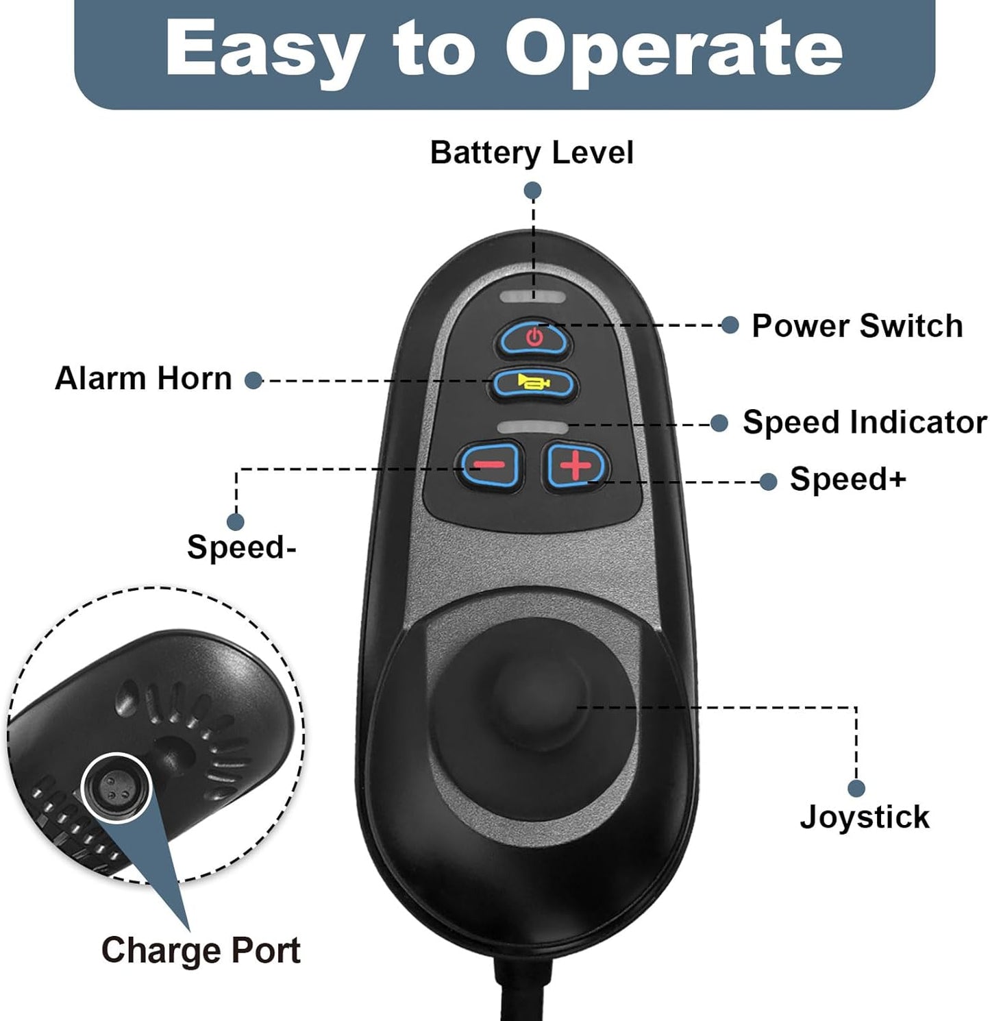 WEYRAL 55 lbs Lightweight Foldable Electric Wheelchair , Power Wheelchair 15 mile Range, Easy Storage & Detachable Battery,Silver