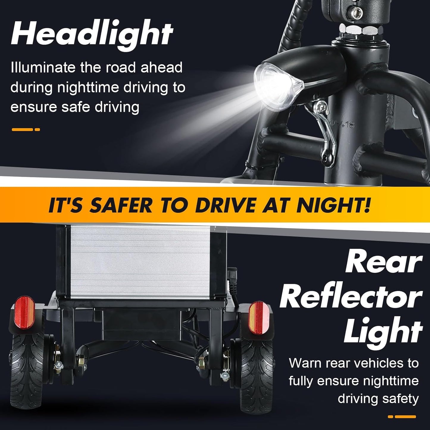 Mobility Scooter for Senior, 20-Mile Range & 9.3mph Speed, Dual Front Wheels for Stability, 300lb Capacity Power Mobility Scooter for Travel