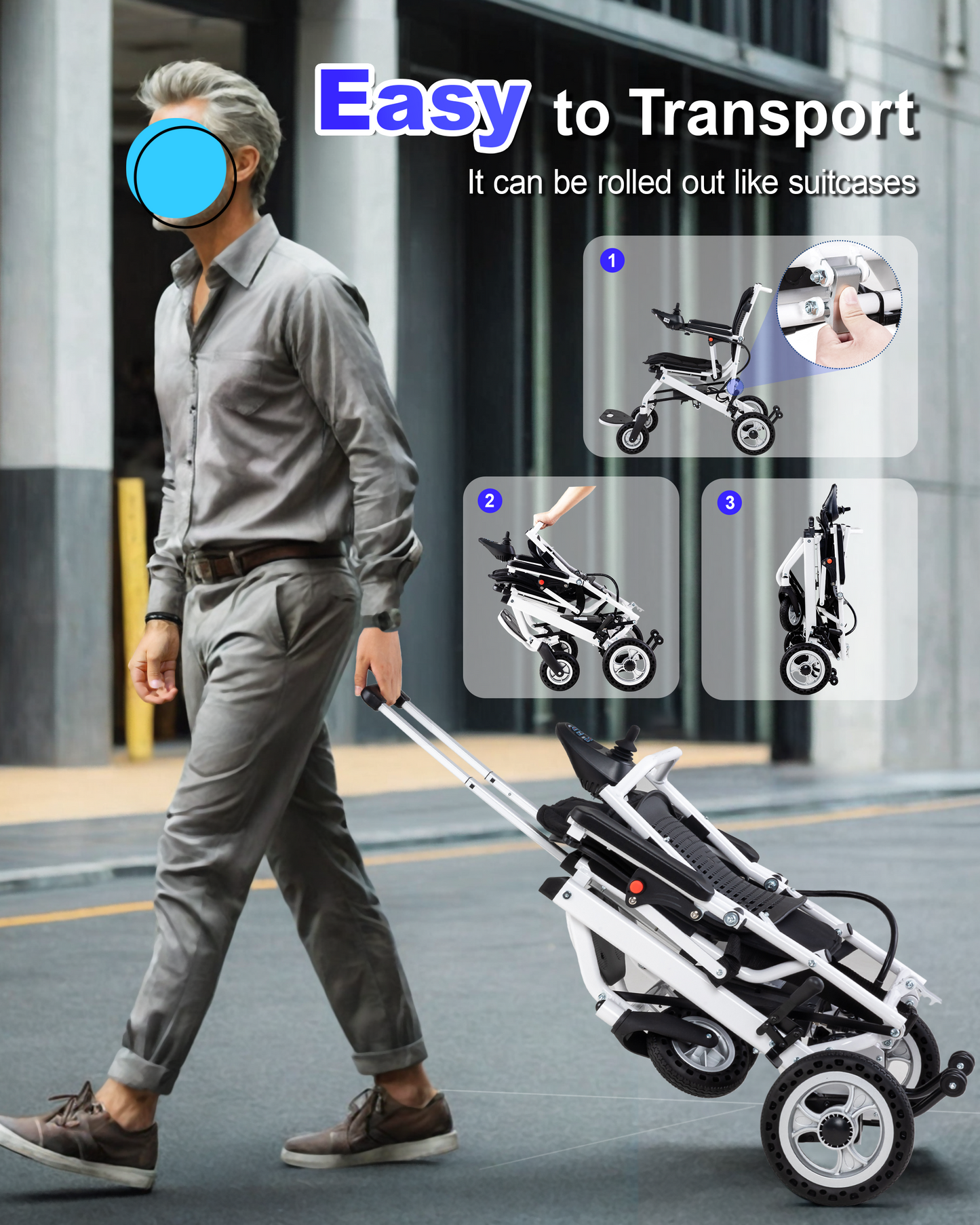 WEYRAL Lightweight Electric Wheelchair