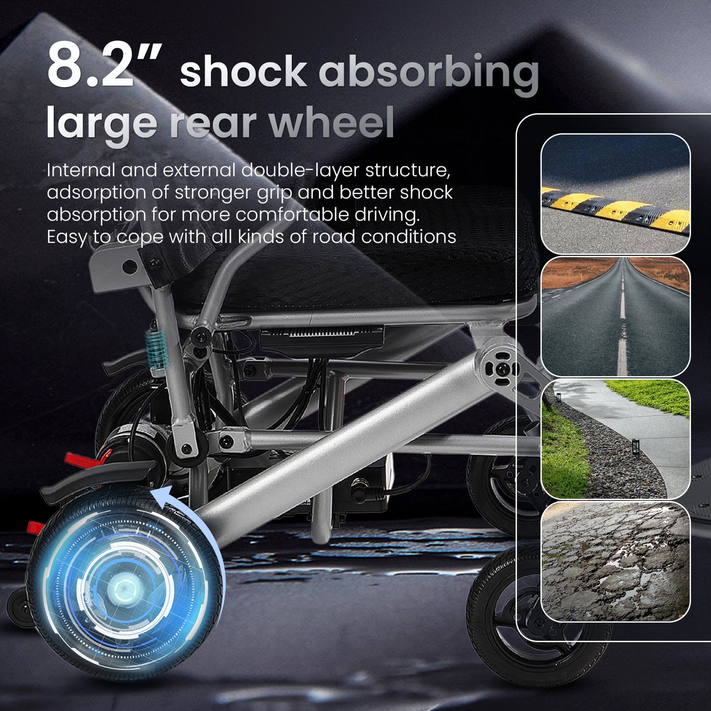 WEYRAL 25 Miles Reclining Electric Wheelchair