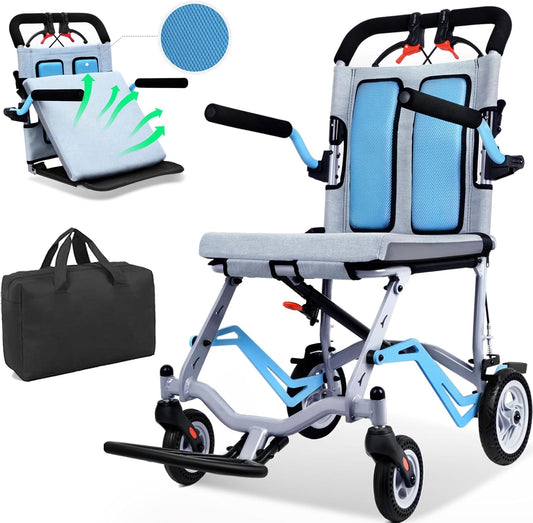 WEYRAL Transport Wheelchair,Blue